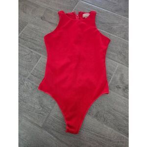 Women's Show Me Your‎ MuMu Red Body Suit Wide Large